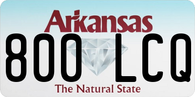 AR license plate 800LCQ