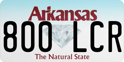 AR license plate 800LCR