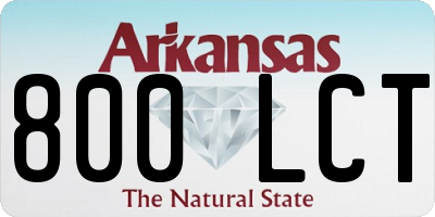 AR license plate 800LCT