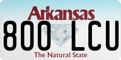 AR license plate 800LCU