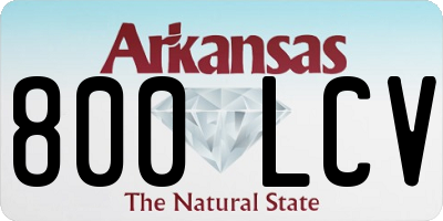 AR license plate 800LCV