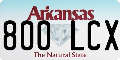 AR license plate 800LCX