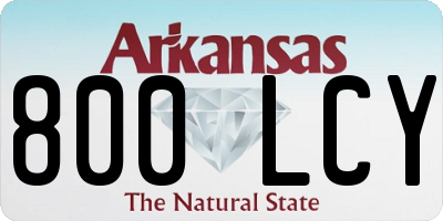 AR license plate 800LCY