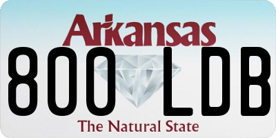 AR license plate 800LDB