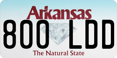 AR license plate 800LDD