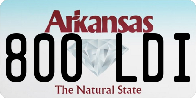 AR license plate 800LDI