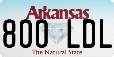 AR license plate 800LDL