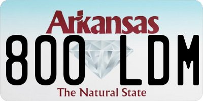 AR license plate 800LDM