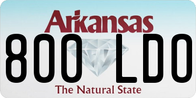 AR license plate 800LDO
