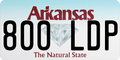 AR license plate 800LDP