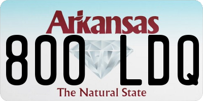 AR license plate 800LDQ
