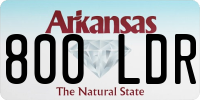 AR license plate 800LDR