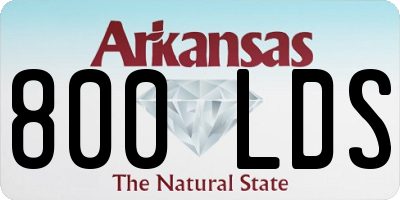 AR license plate 800LDS