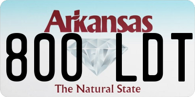 AR license plate 800LDT
