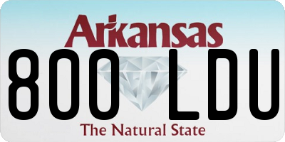 AR license plate 800LDU