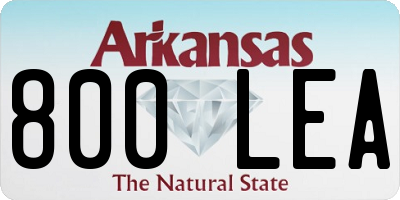 AR license plate 800LEA