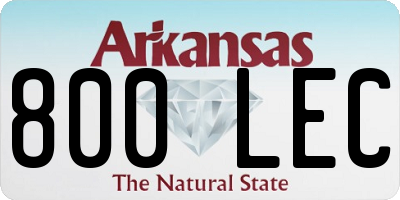 AR license plate 800LEC