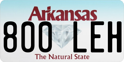 AR license plate 800LEH