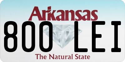 AR license plate 800LEI