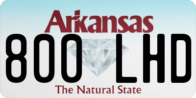 AR license plate 800LHD