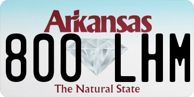AR license plate 800LHM