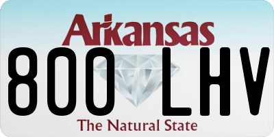 AR license plate 800LHV