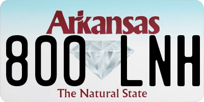 AR license plate 800LNH