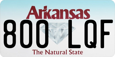 AR license plate 800LQF