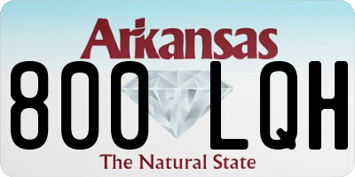 AR license plate 800LQH