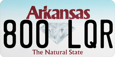 AR license plate 800LQR