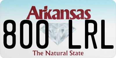 AR license plate 800LRL