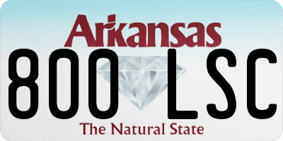 AR license plate 800LSC