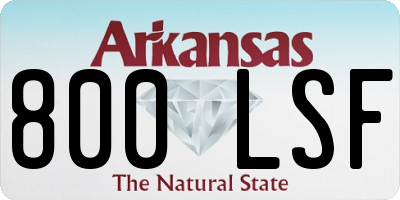 AR license plate 800LSF
