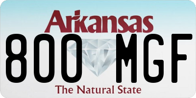 AR license plate 800MGF