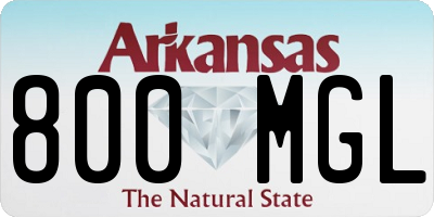 AR license plate 800MGL