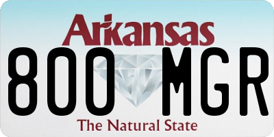 AR license plate 800MGR