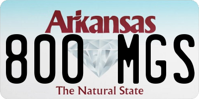 AR license plate 800MGS