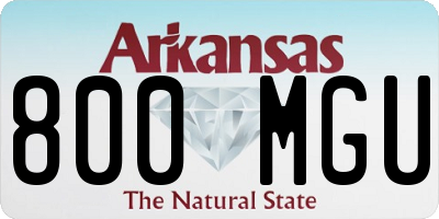 AR license plate 800MGU