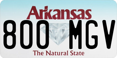 AR license plate 800MGV
