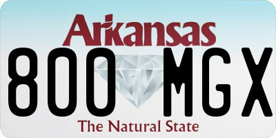 AR license plate 800MGX