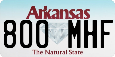 AR license plate 800MHF