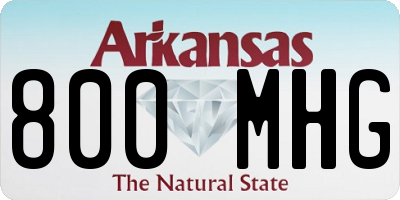 AR license plate 800MHG