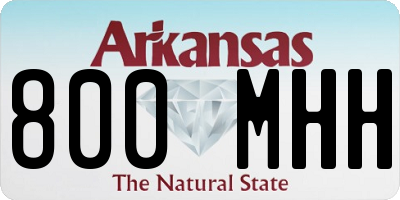 AR license plate 800MHH