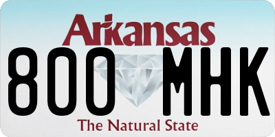 AR license plate 800MHK