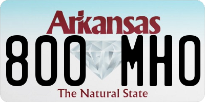 AR license plate 800MHO