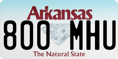 AR license plate 800MHU