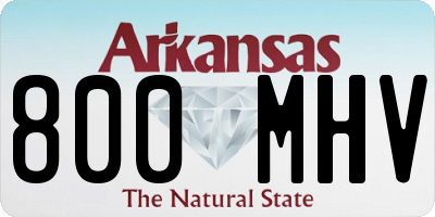 AR license plate 800MHV