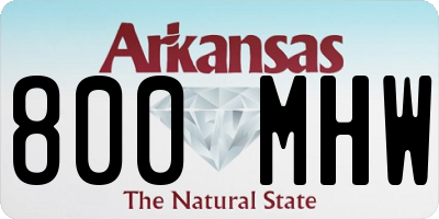 AR license plate 800MHW