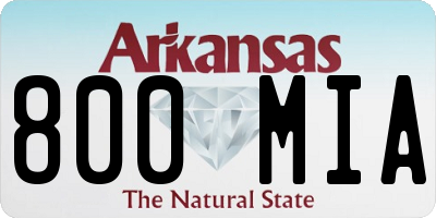 AR license plate 800MIA