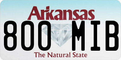 AR license plate 800MIB
